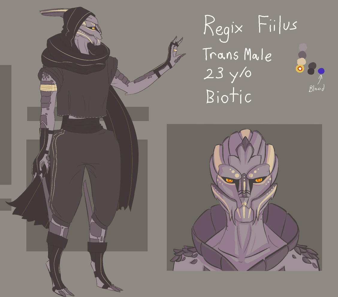 Turian OC Reference Sheet (Mass Effect)